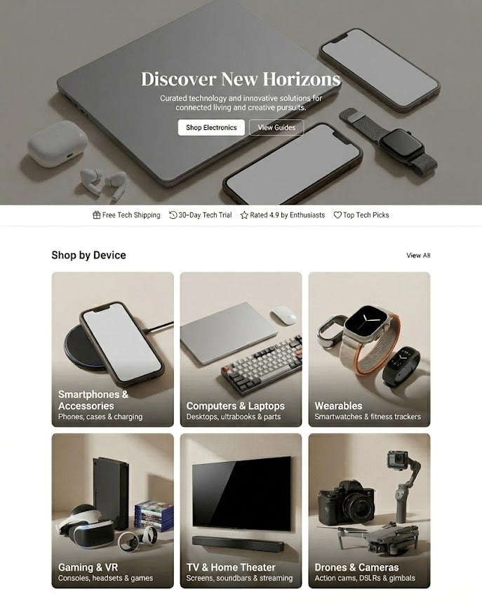 Electronics Store P5 - Pro Plan Prebuilt Website - Wholesale Drop Shipping Product by DFP - Designed For Perfection