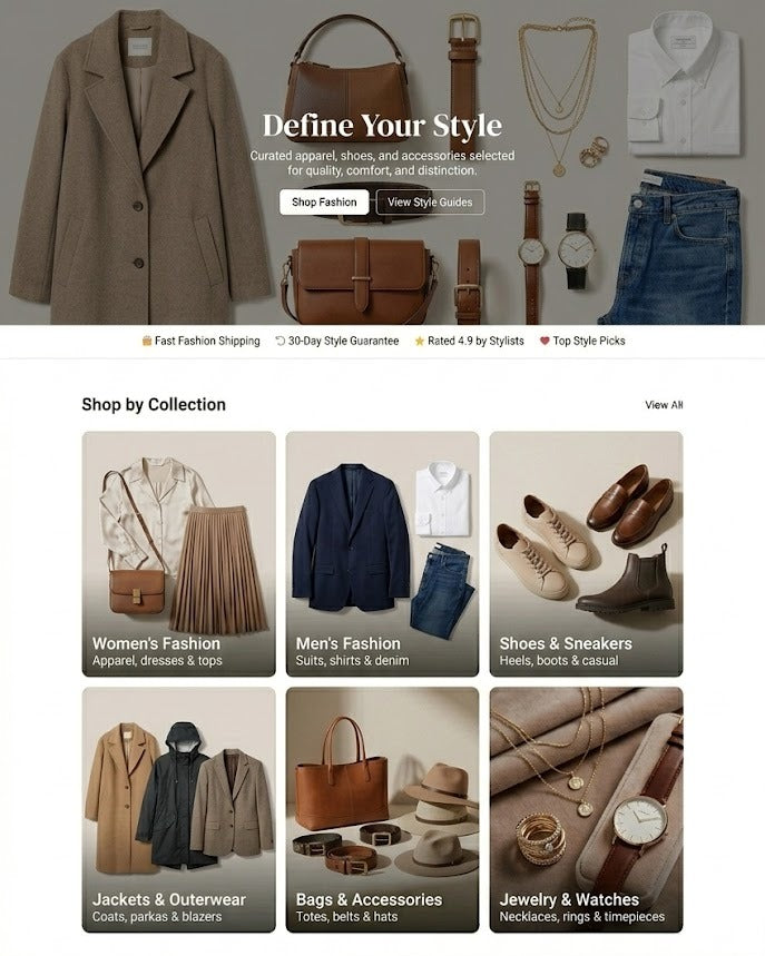 Fashion Store P7 - Pro Plan Prebuilt Website - Wholesale Drop Shipping Product by DFP - Designed For Perfection