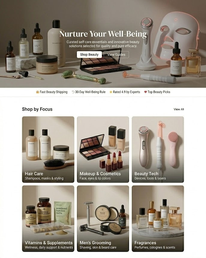 Health & Beauty Store P8 - Pro Plan Prebuilt Website - Wholesale Drop Shipping Product by DFP - Designed For Perfection