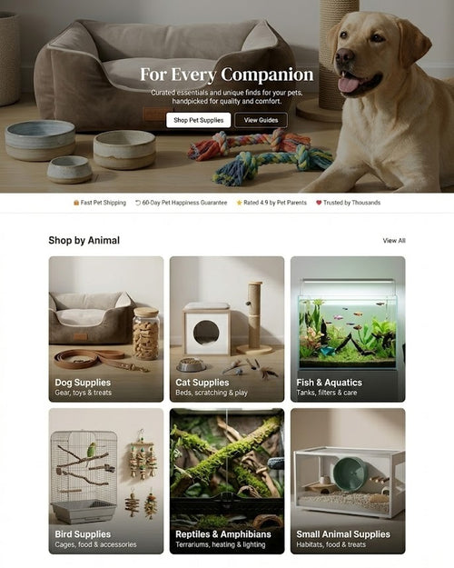 Pet Store P3 - Pro Plan Prebuilt Website - Wholesale Drop Shipping Product by DFP - Designed For Perfection