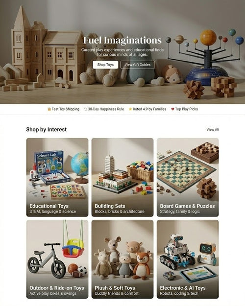 Toys & Games Store P6 - Pro Plan Prebuilt Website - Wholesale Drop Shipping Product by DFP - Designed For Perfection